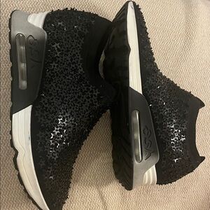 Ash Lightening Star Black Star-Studded Women's Sneakers